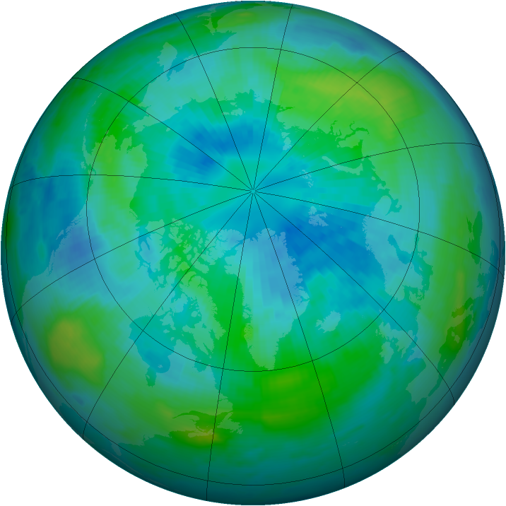 Arctic ozone map for 26 September 1996